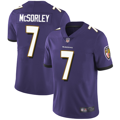 Baltimore Ravens Limited Purple Men Trace McSorley Home Jersey NFL Football #7 Vapor Untouchable